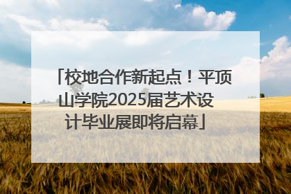 校地合作新起点！平顶山学院2025届艺术设计毕业展即将启幕